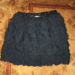 dark blue skirt
